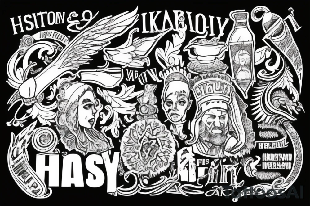 the history of Ukraine + the struggle for freedom + the price of freedom + sleeve tattoo tattoo idea