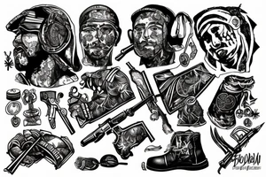 the history of Ukraine, struggle for freedom, war in Ukrain tattoo idea