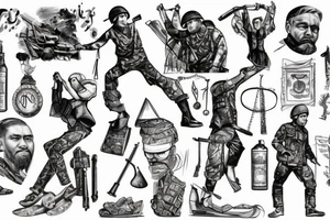 the history of Ukraine, struggle for freedom, war in Ukrain tattoo idea
