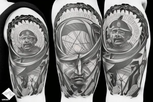 the history of Ukraine, struggle for freedom, war in Ukrain tattoo idea
