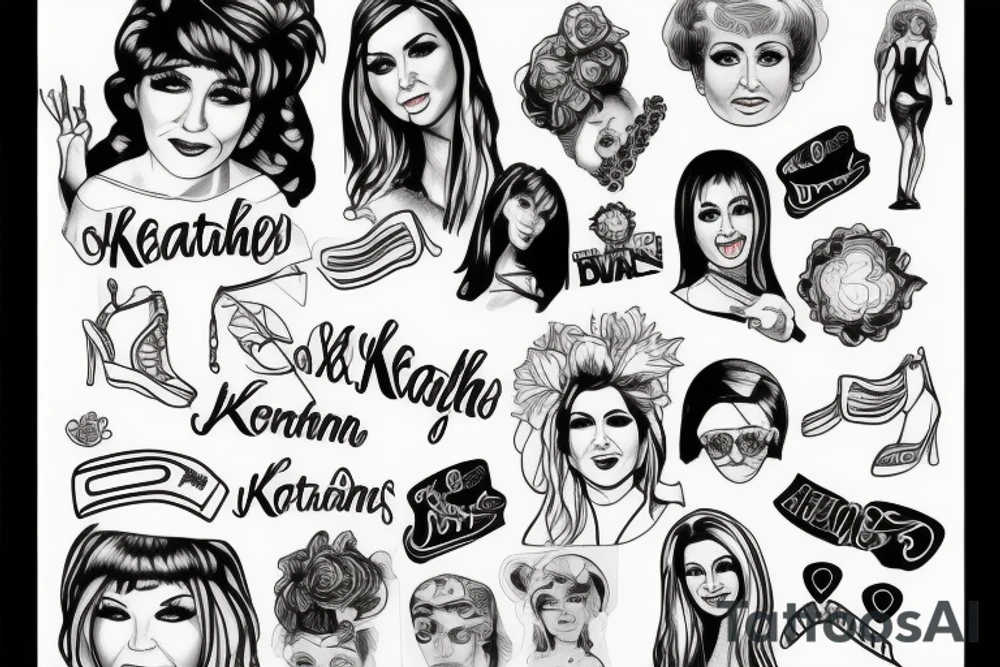 Kath and kim tattoo idea