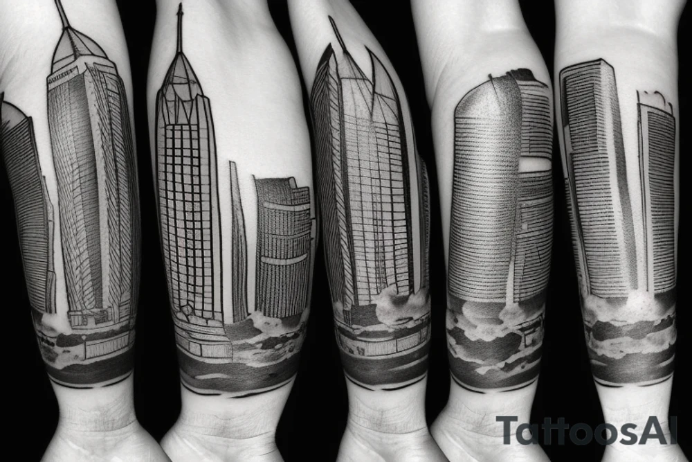 Cn tower tattoo idea