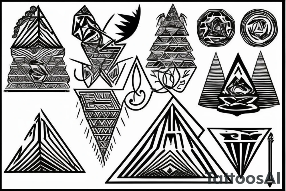 pyramid tattoo idea