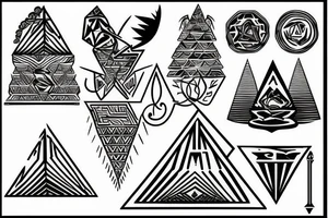 pyramid tattoo idea