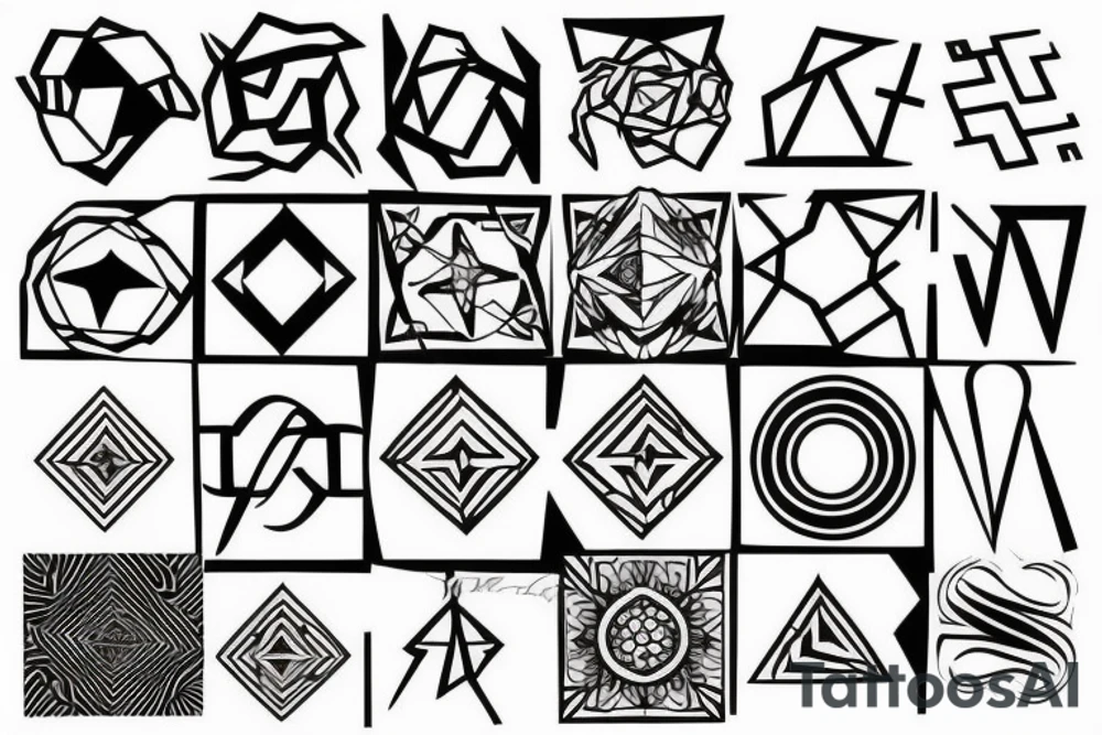 infinity cube tattoo idea
