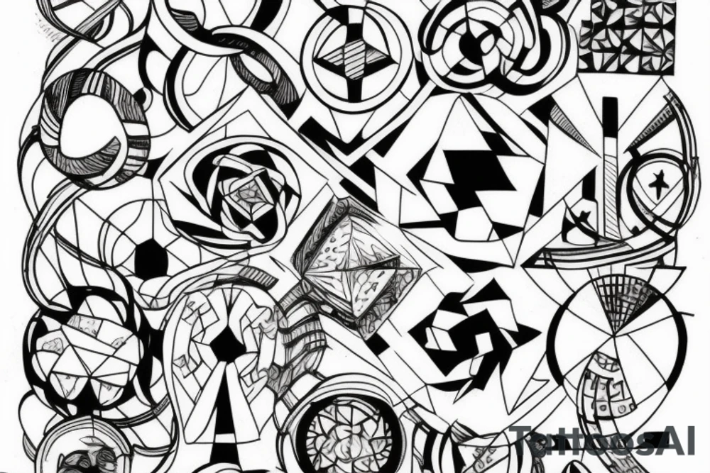 infinity cube tattoo idea