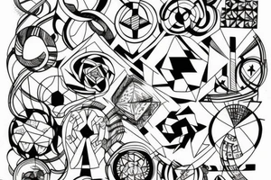 infinity cube tattoo idea