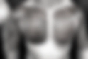 figures on a chest tattoo idea