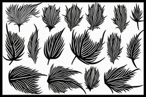 thistle, simple lines, very modern looking, with a hint of art deco tattoo idea
