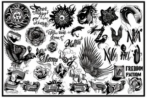 freedom in one picture tattoo idea