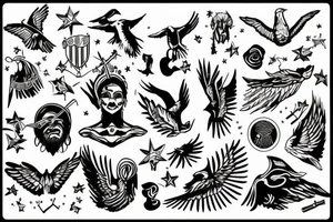 freedom in one picture tattoo idea