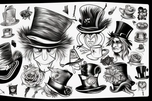 mad hatter hat tattoo idea