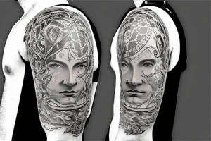 Victorian hat for men tattoo idea
