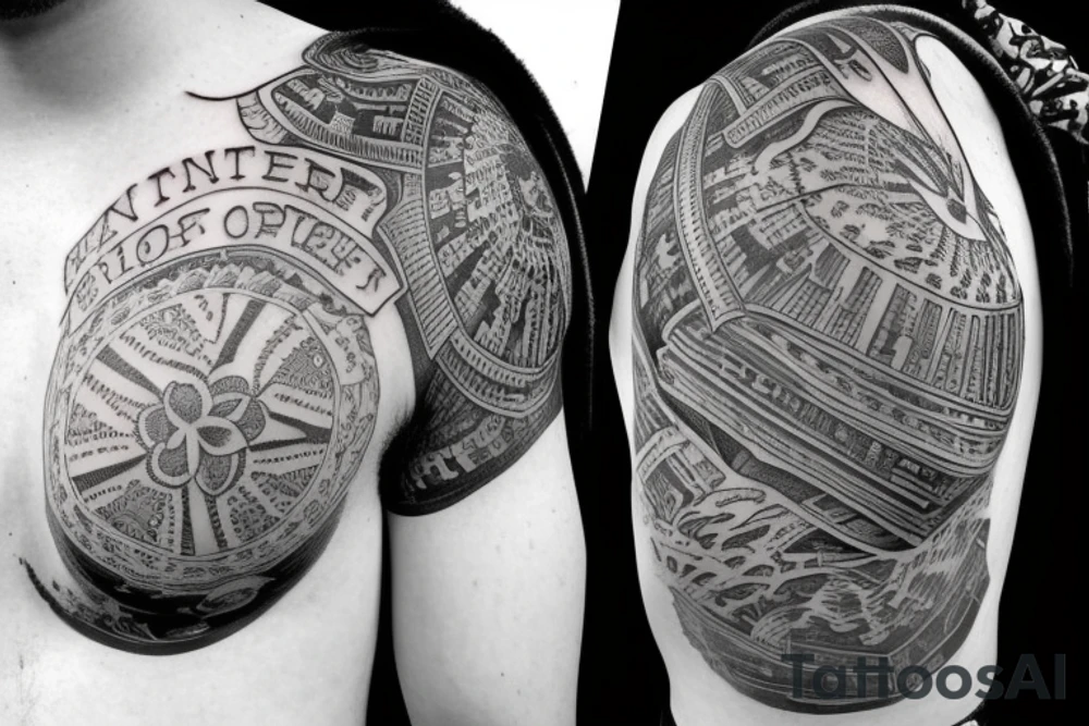 Victorian hat for men tattoo idea