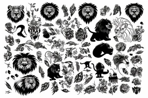 Bio hack with lion tattoo idea