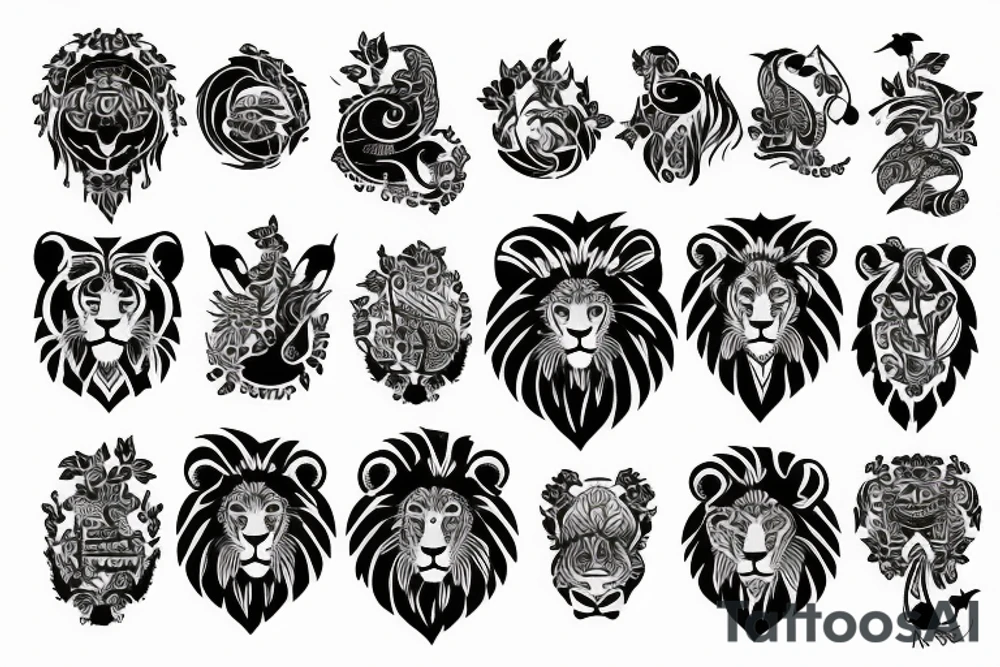 Bio hack with lion tattoo idea