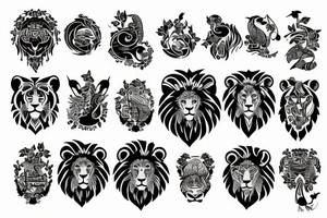 Bio hack with lion tattoo idea