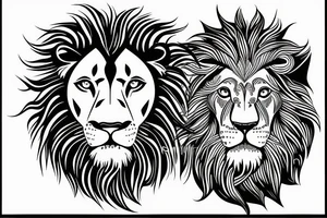Bio hacking with lion tattoo idea