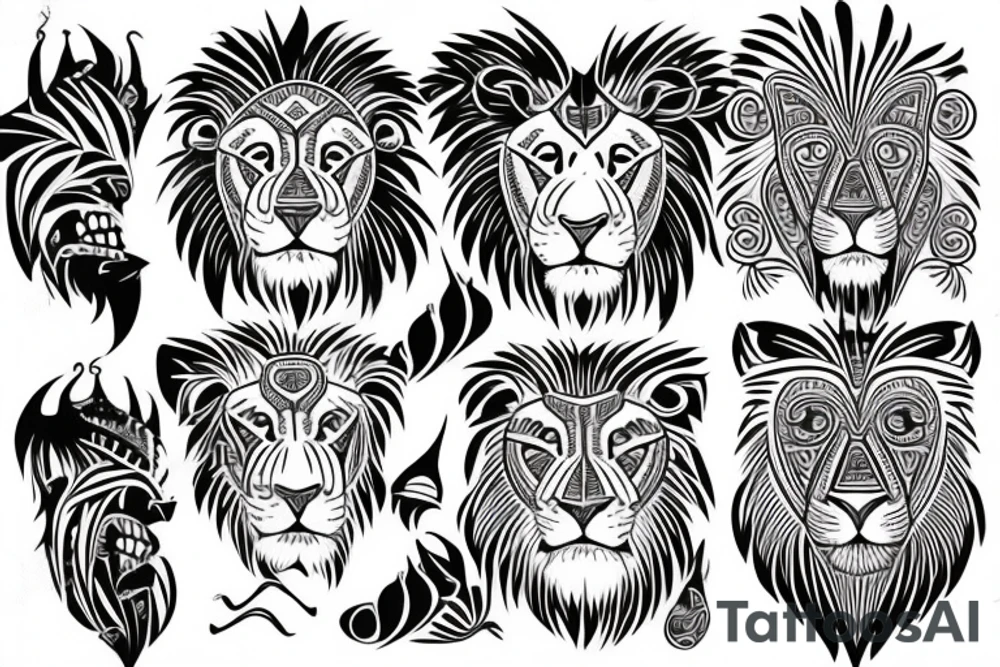 Bio hacking with a lion tattoo idea