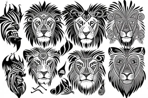 Bio hacking with a lion tattoo idea