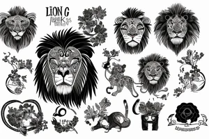 Bio hacking with a lion tattoo idea