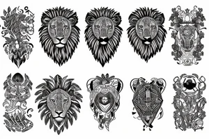 Bio hacking with a lion tattoo idea