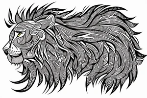 Bio hacking with a lion tattoo idea