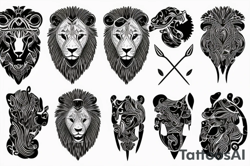 Bio hacking with a lion tattoo idea