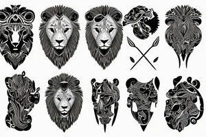 Bio hacking with a lion tattoo idea