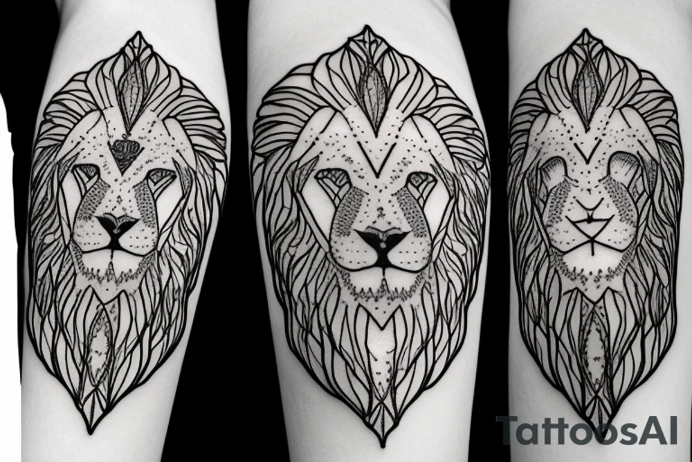 Bio hacking with a lion tattoo idea