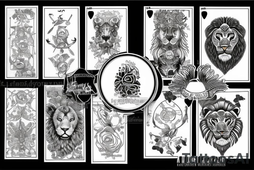 Bio hacking with a lion tattoo idea