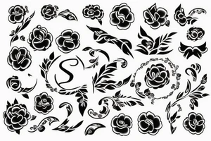 Sk initial tattoo tattoo idea