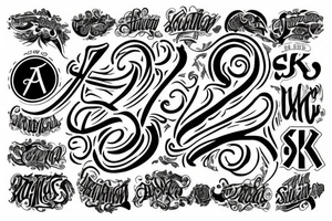 Sk initial tattoo tattoo idea