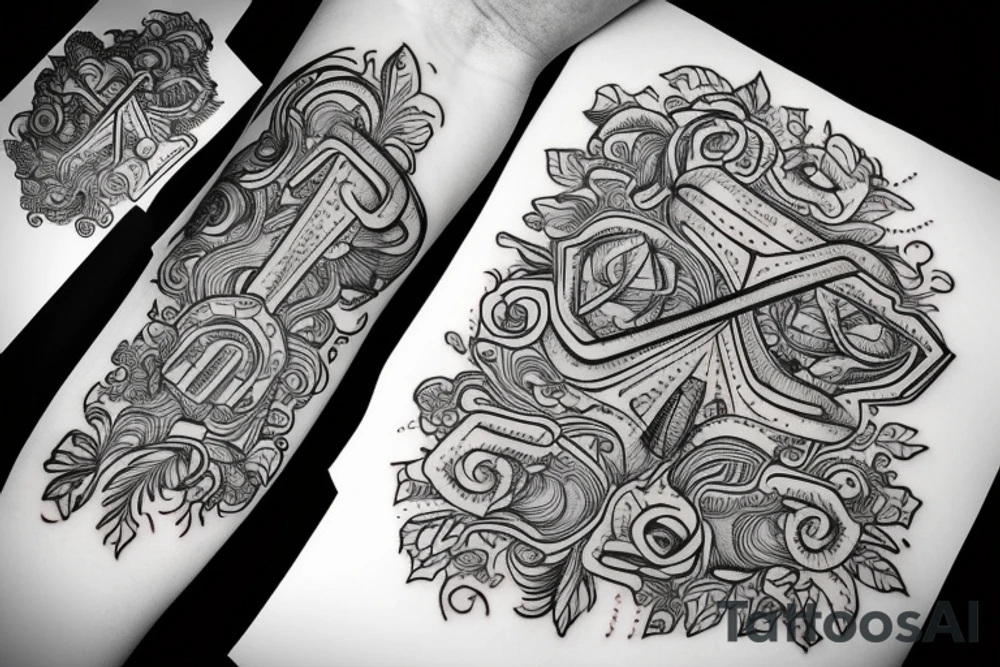 forearm for man tattoo idea