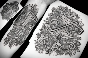 forearm for man tattoo idea