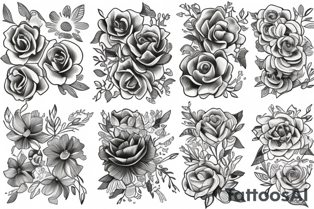flowers tattoo idea