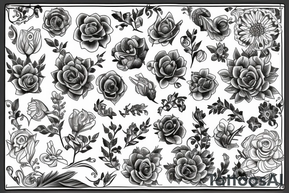 flowers tattoo idea