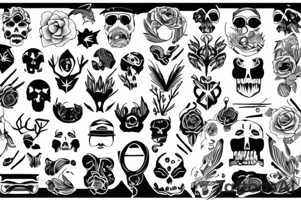 bandana tattoo idea