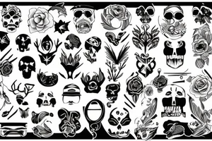 bandana tattoo idea