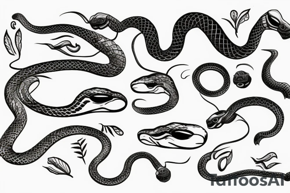 Snake long tattoo idea