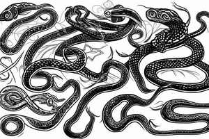 Snake long tattoo idea