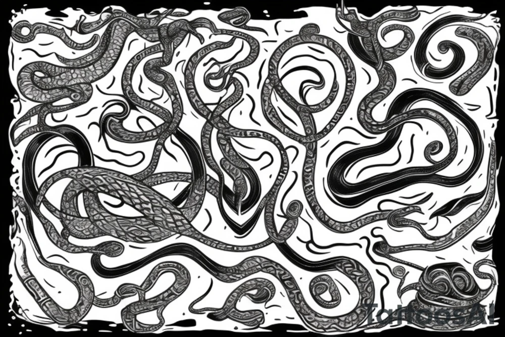 Snake long tattoo idea