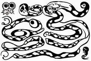 Snake long tattoo idea