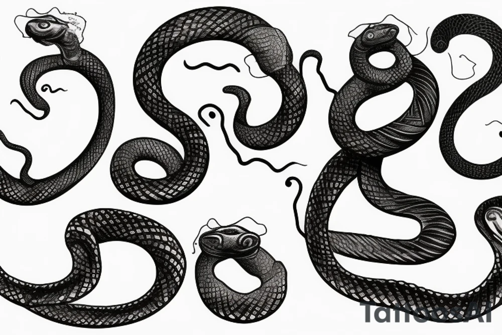 Snake long tattoo idea