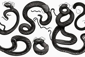 Snake long tattoo idea