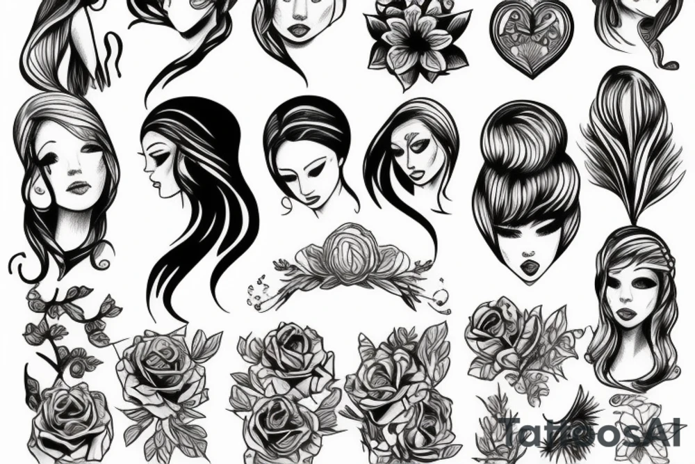 woman tattoo idea