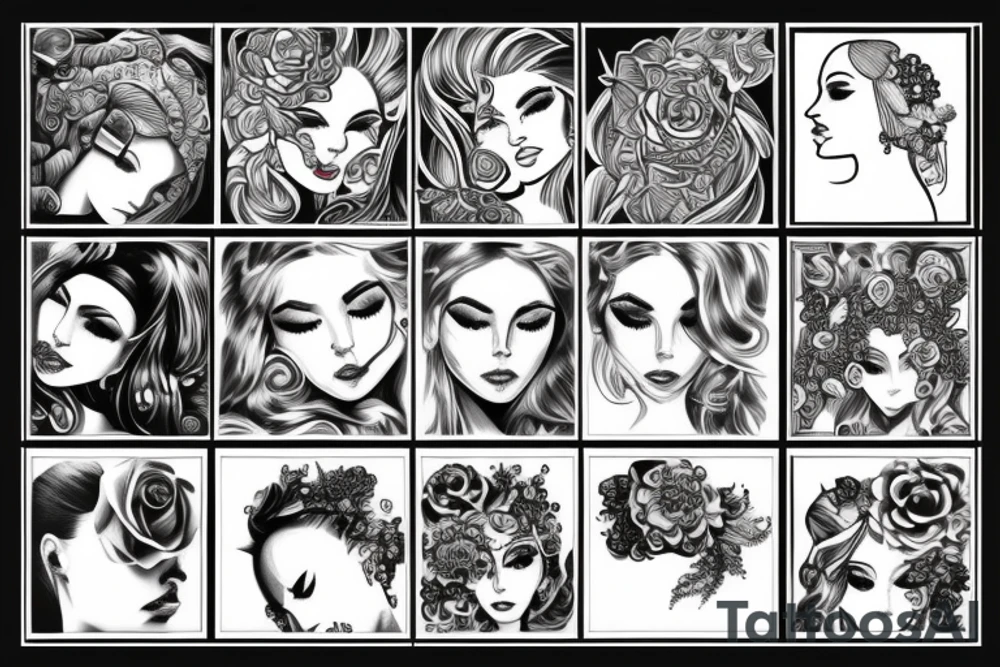 woman tattoo idea