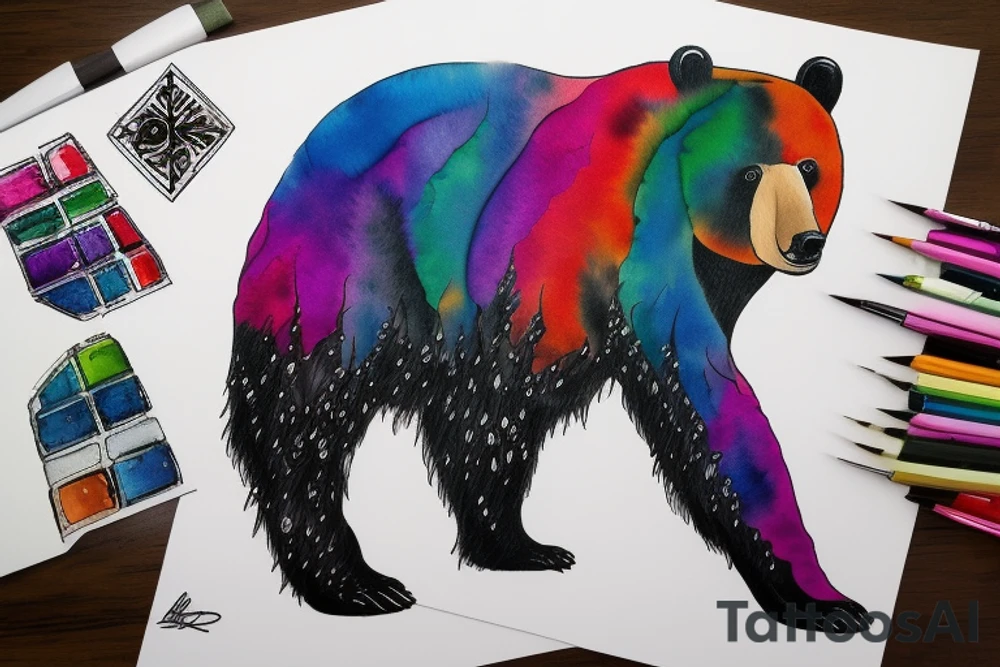 Gay, Bear, Pride, punk tattoo idea