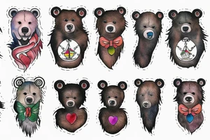 Pride, bear tattoo idea