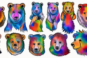 Pride bear tattoo idea